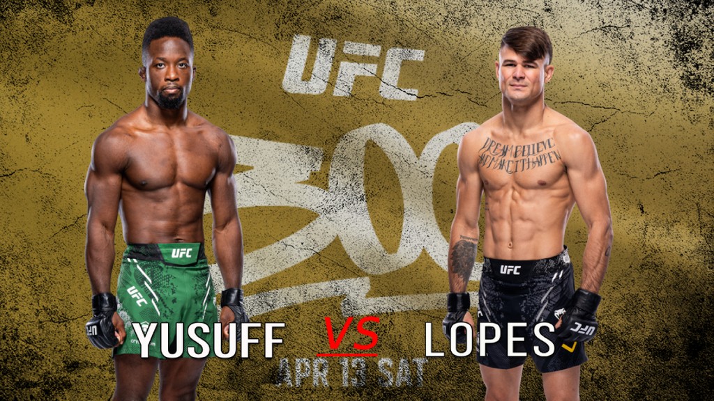 UFC 300 - Sodiq Yusuff vs Diego Lopes - April 13, 2024