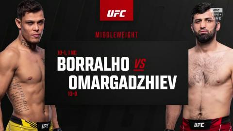 UFC on ESPN 34 - Caio Borralho vs Gadzhi Omargadzhiev - Apr 16, 2022