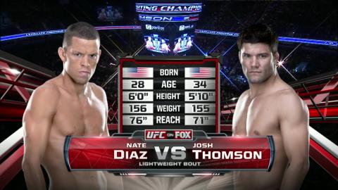 UFC on FOX 7 - Nate Diaz vs Josh Thomson - Apr 20, 2013
