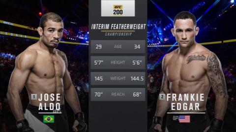 UFC 200 - Jose Aldo vs Frankie Edgar - Jul 9, 2016