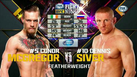 UFCFN 59: Conor McGregor vs Dennis Siver - Jan 18, 2015