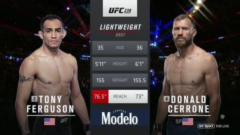 UFC 238 - Tony Ferguson vs Donald Cerrone - Jun 8, 2019